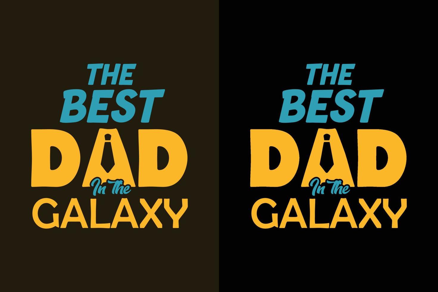 den bästa pappan i galaxen fars dag t-shirt design citat vektor