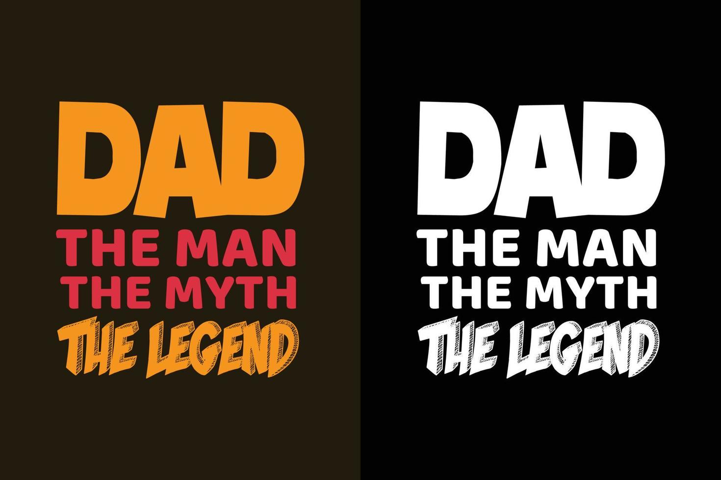 Papa der Mann der Mythos die Legende Typografie Vatertag T-Shirt Design vektor
