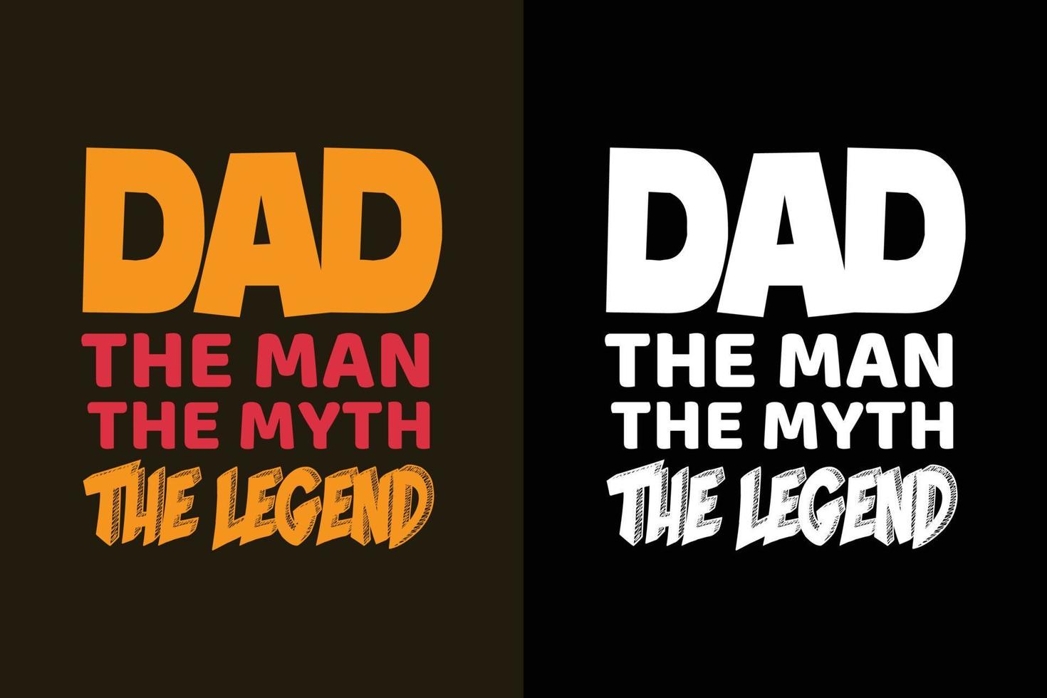 pappa mannen myten legenden typografi fars dag t-shirt design vektor