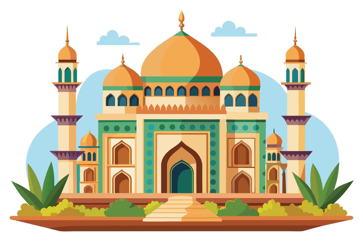 schön islamisch Moschee Illustration vektor