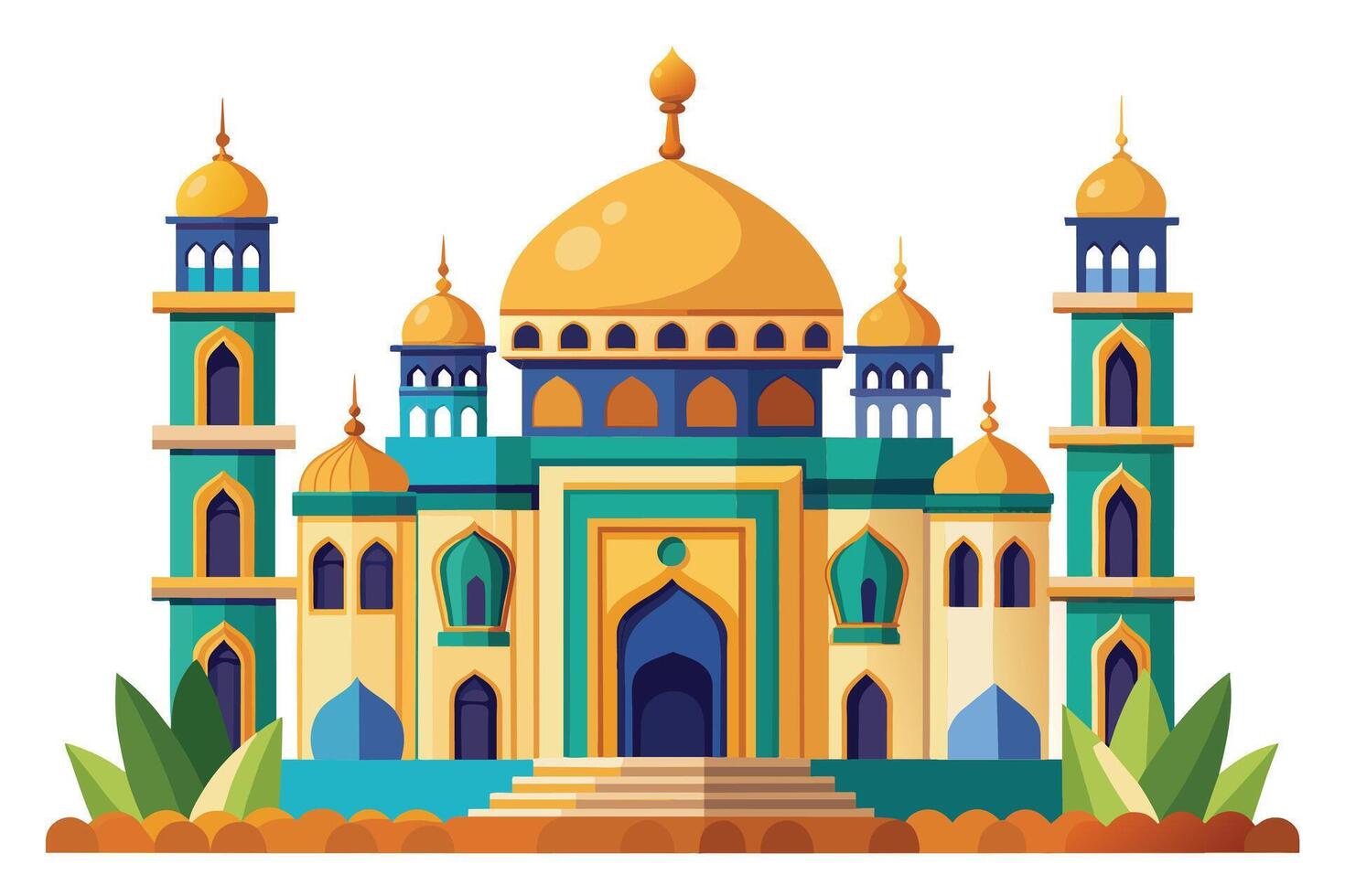 schön islamisch Moschee Illustration vektor