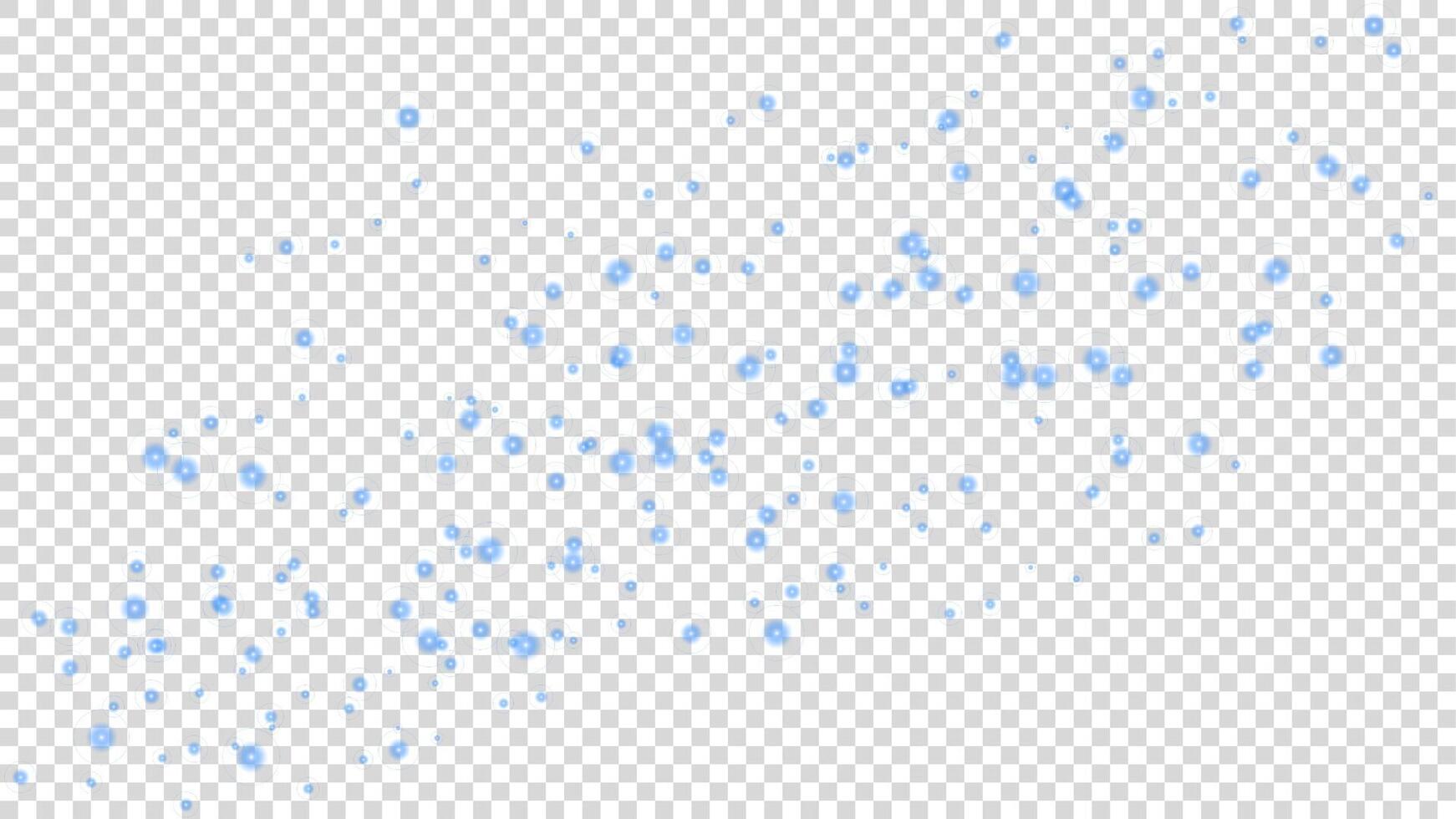 Blau Partikel fliegend auf Weiß Hintergrund vektor