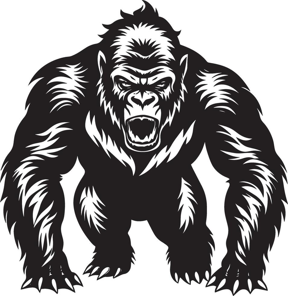 Gorilla wild Tiere - - Illustration vektor