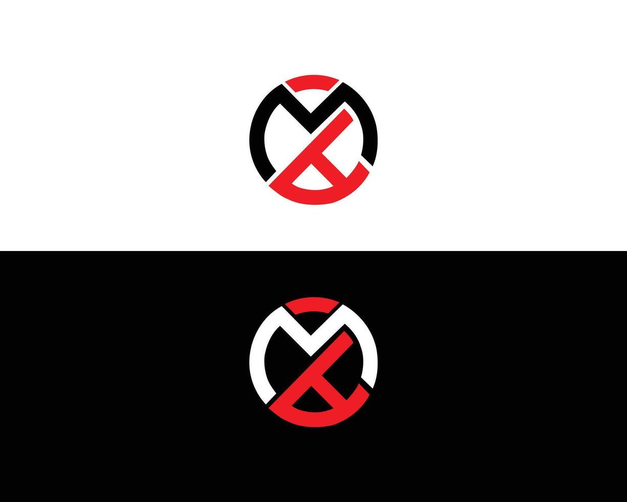 abstrakt ma oder bin Brief Logo Symbol Design Monogramm Vorlage. vektor