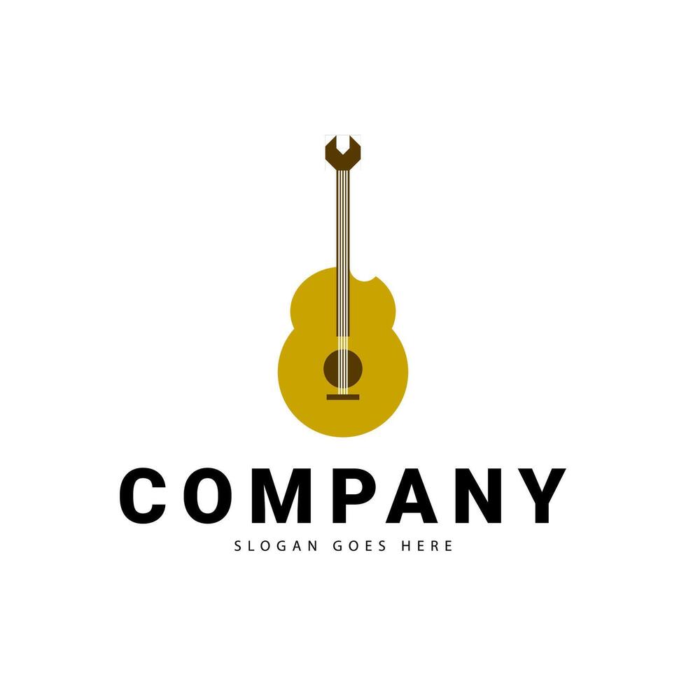 Gitarre Reparatur Logo, diese Logo ist geeignet zum Ihre Geschäft vektor