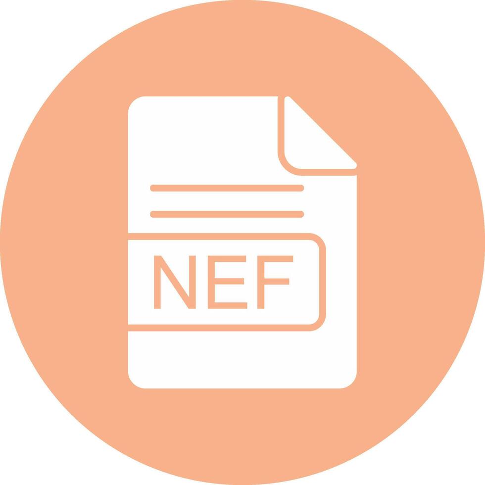 nef Datei Format Glyphe multi Kreis Symbol vektor