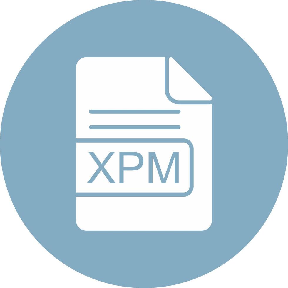xpm fil formatera glyf mång cirkel ikon vektor