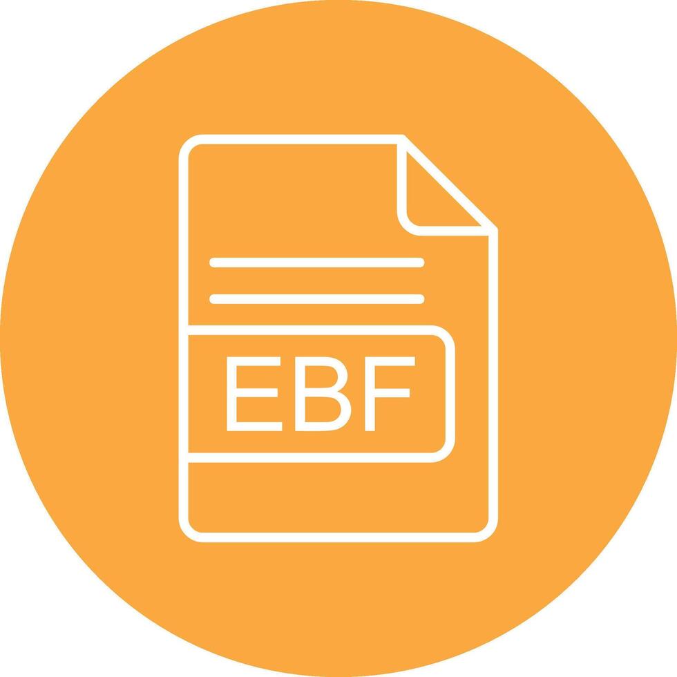 ebf Datei Format Linie multi Kreis Symbol vektor