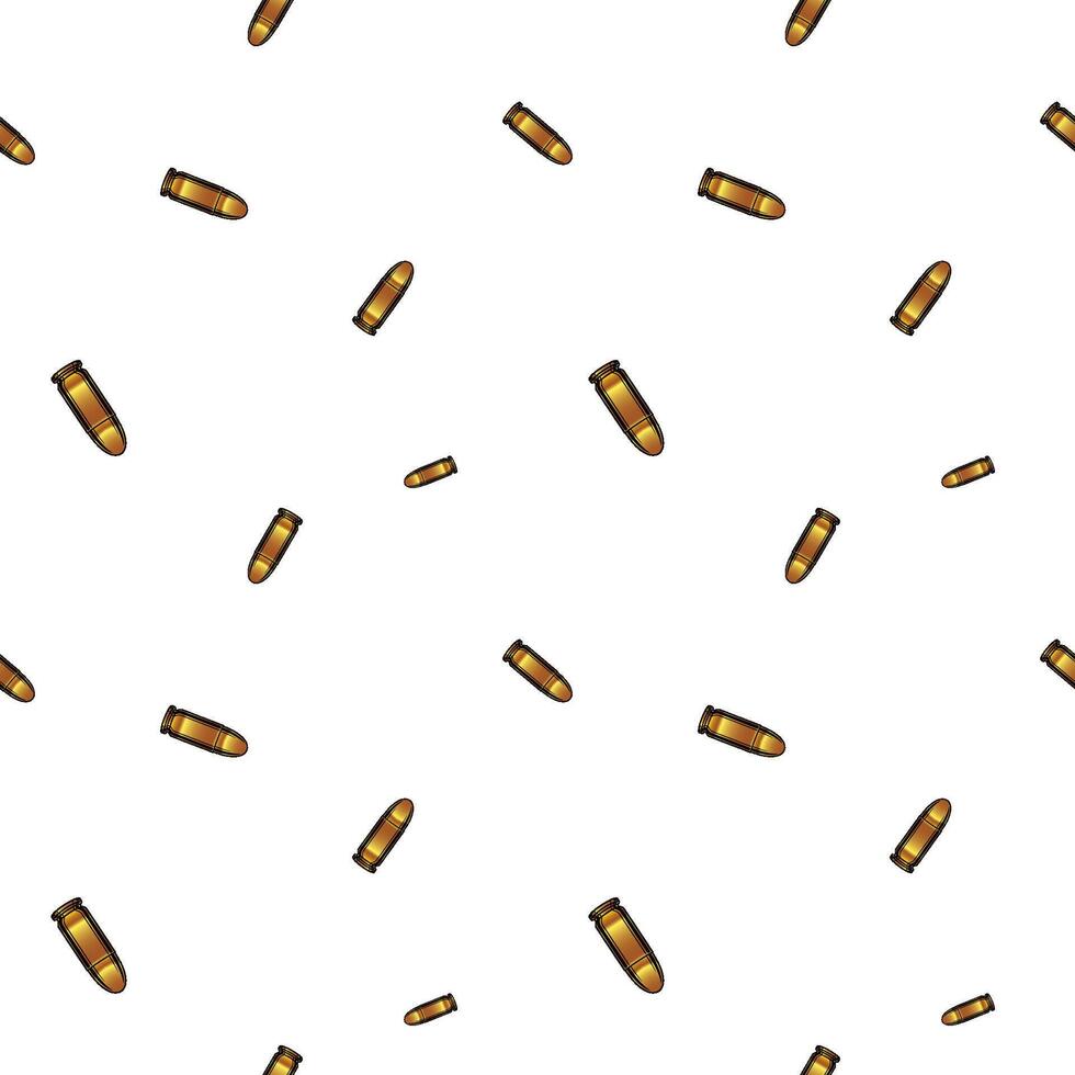 upprepad kulor, guld ammunition sömlös mönster bakgrund. vektor