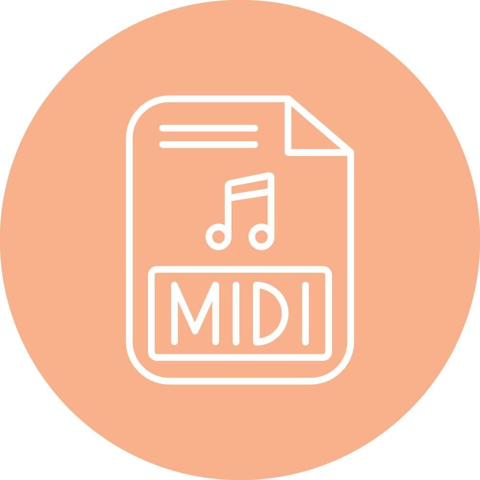 Midi- Linie multi Kreis Symbol vektor