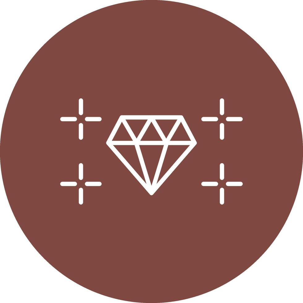 Diamant Linie multi Kreis Symbol vektor