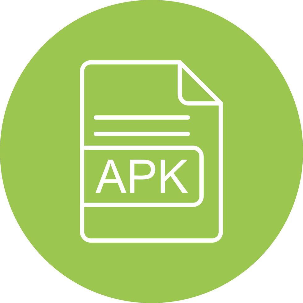 apk Datei Format Linie multi Kreis Symbol vektor