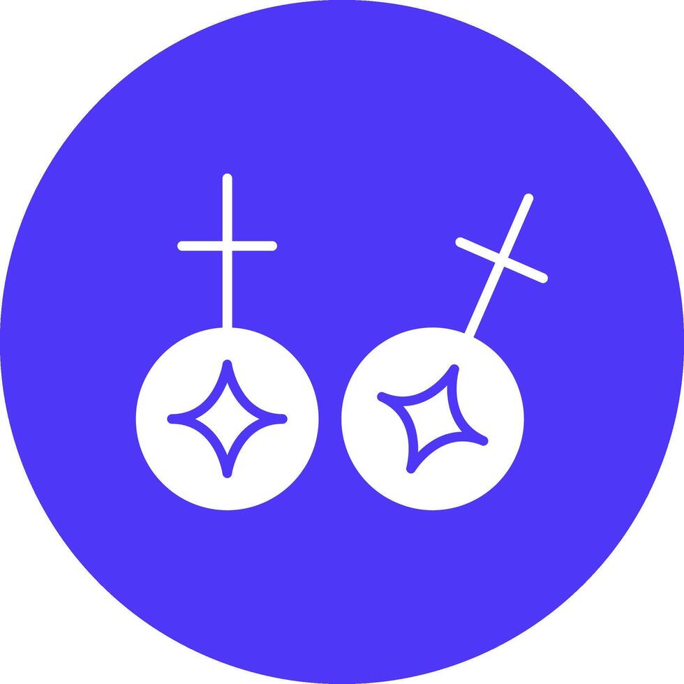 Manschettenknöpfe Glyphe multi Kreis Symbol vektor