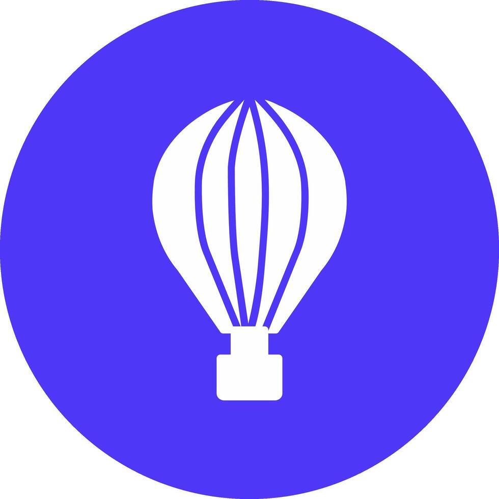 heiß Luft Ballon Glyphe multi Kreis Symbol vektor