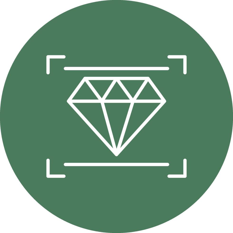 Diamant Linie multi Kreis Symbol vektor