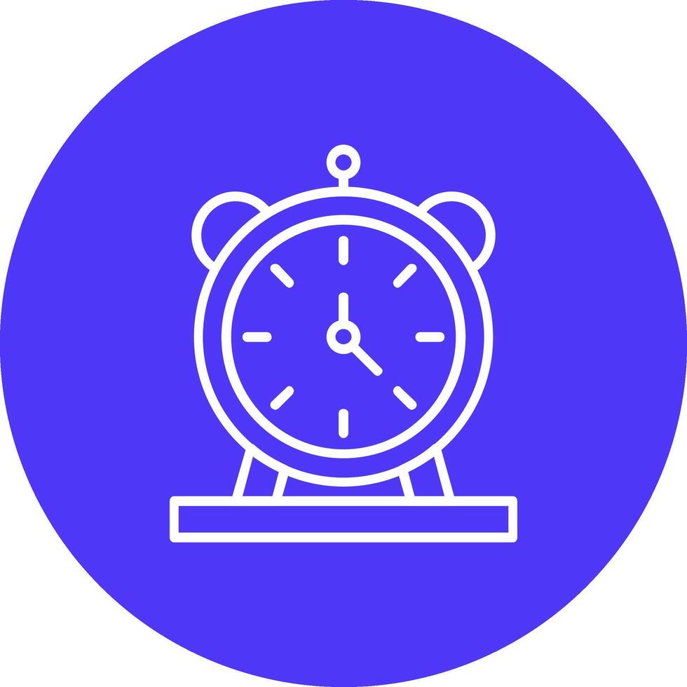 Alarm Uhr Linie multi Kreis Symbol vektor