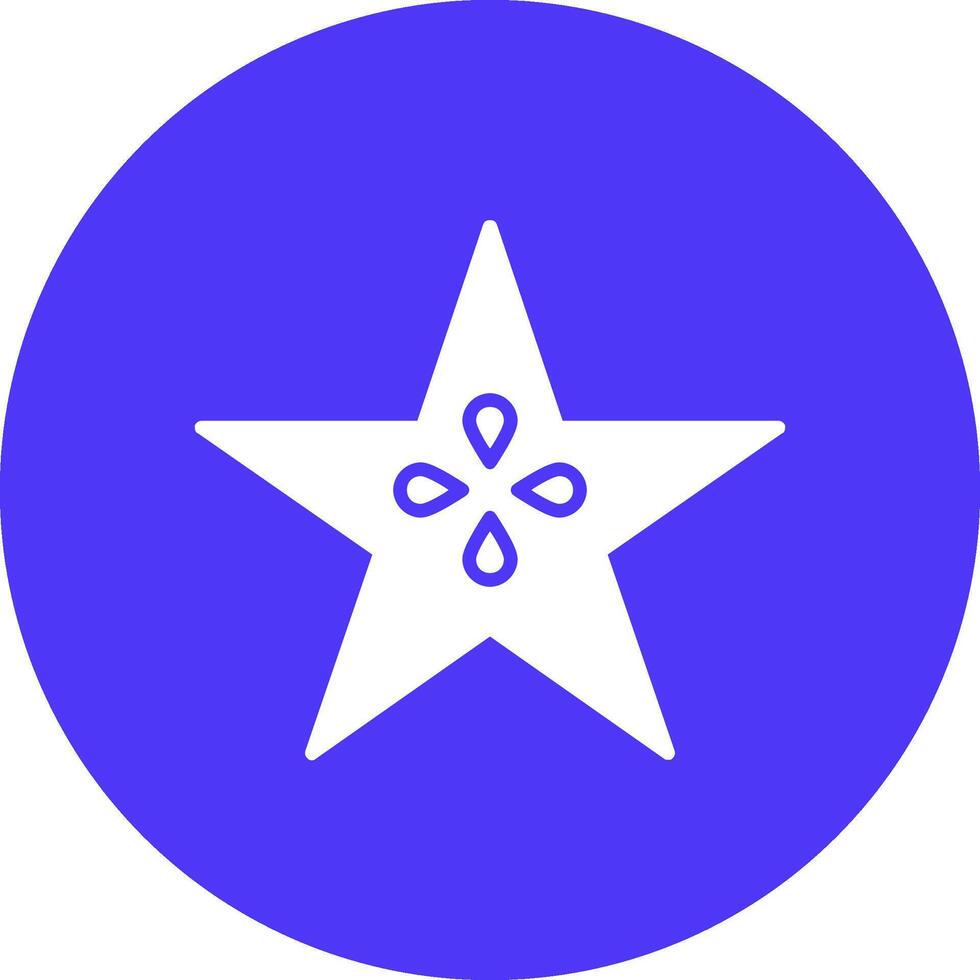 Star Obst Glyphe multi Kreis Symbol vektor