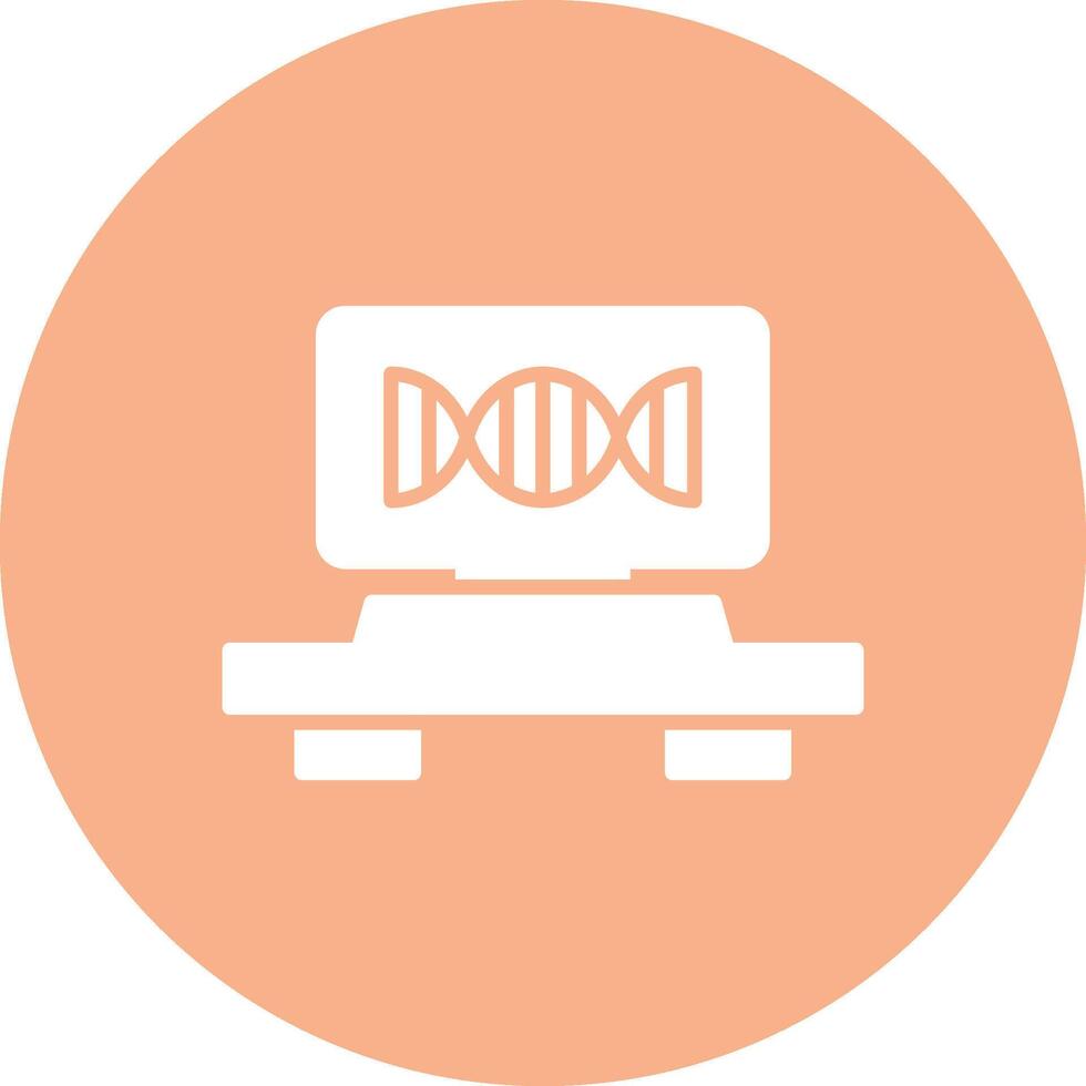 DNA Strand Glyphe multi Kreis Symbol vektor