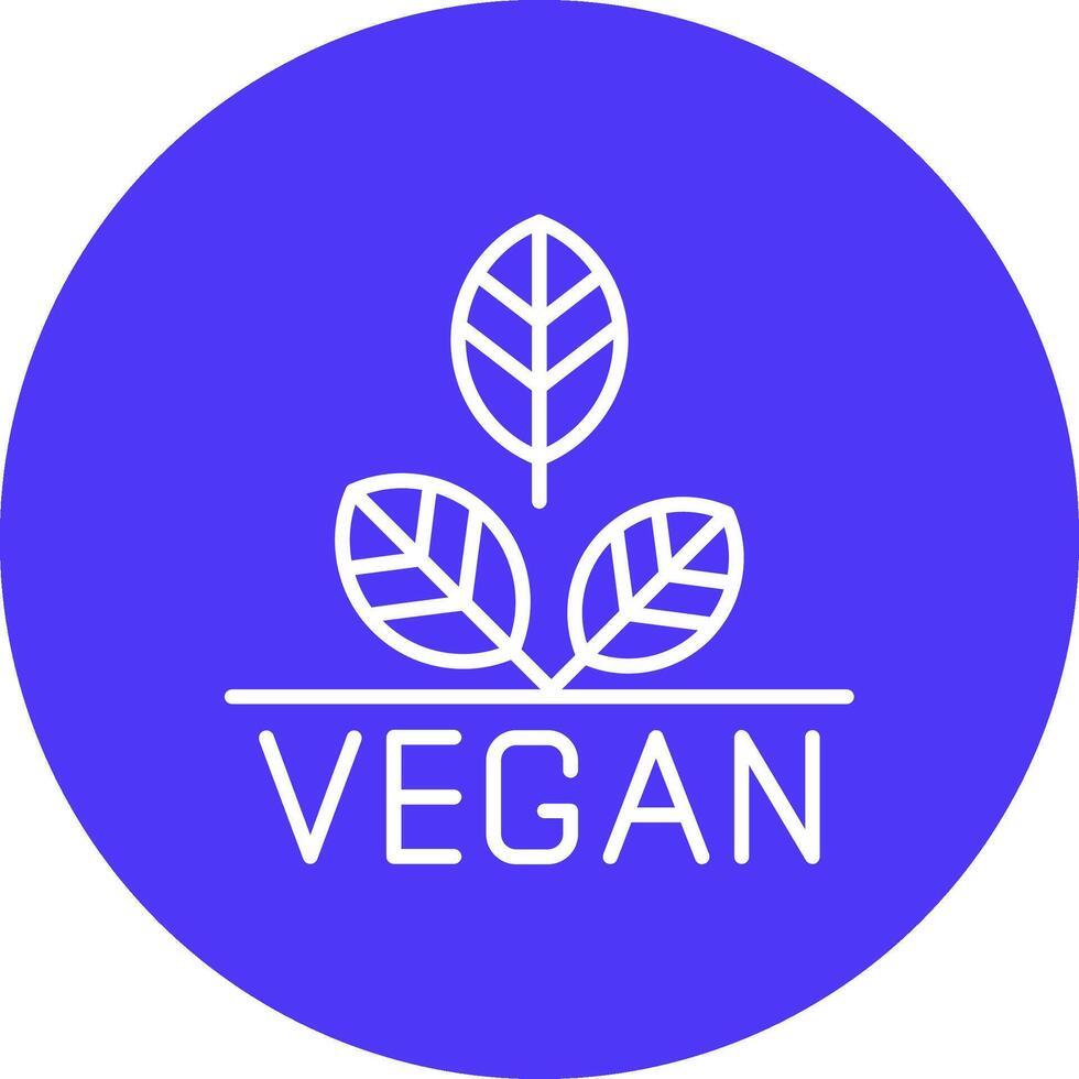 vegan Linie multi Kreis Symbol vektor