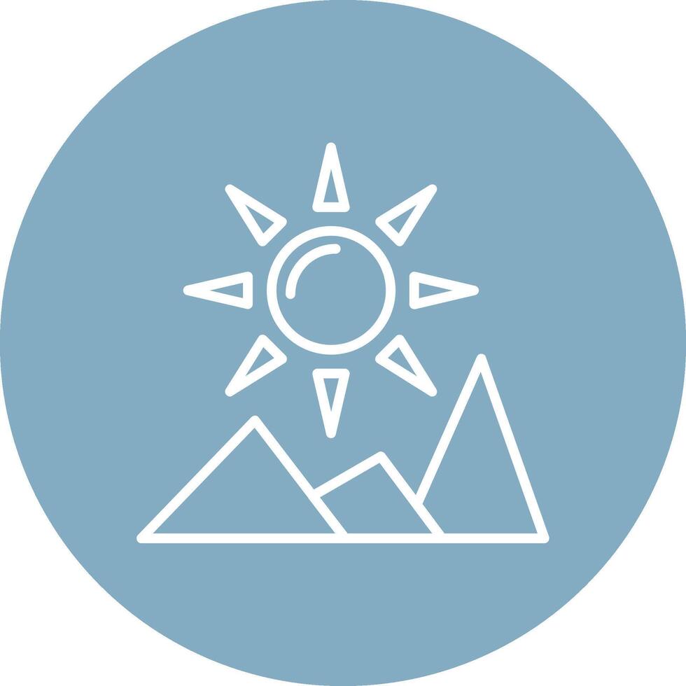 Sonne Linie multi Kreis Symbol vektor