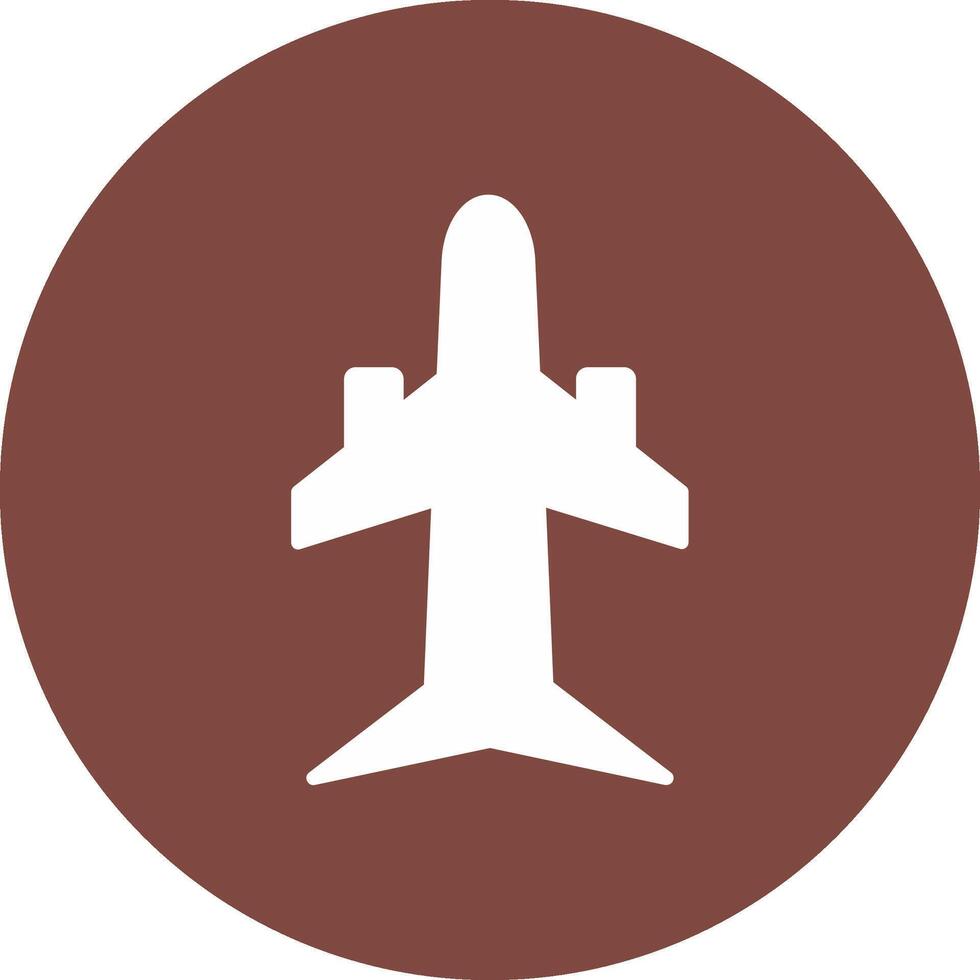 Flugzeug Glyphe multi Kreis Symbol vektor