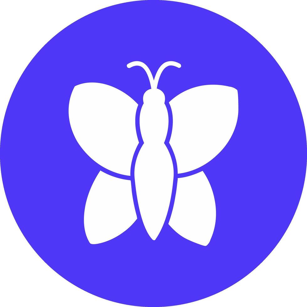 Schmetterling Glyphe multi Kreis Symbol vektor