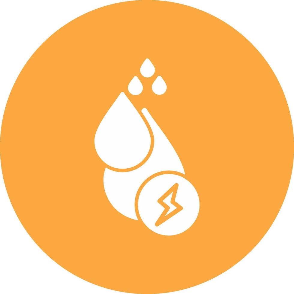 Wasser Energie Glyphe multi Kreis Symbol vektor