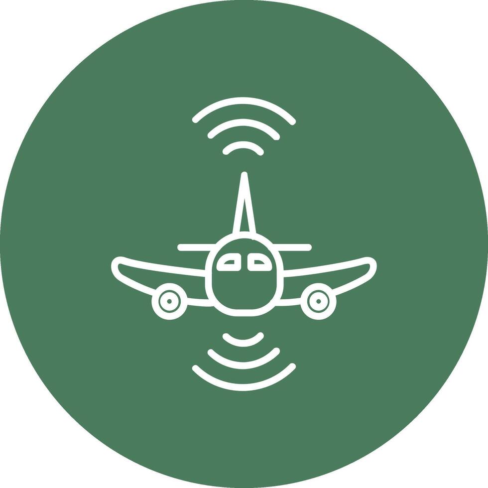 Flugzeug Linie multi Kreis Symbol vektor