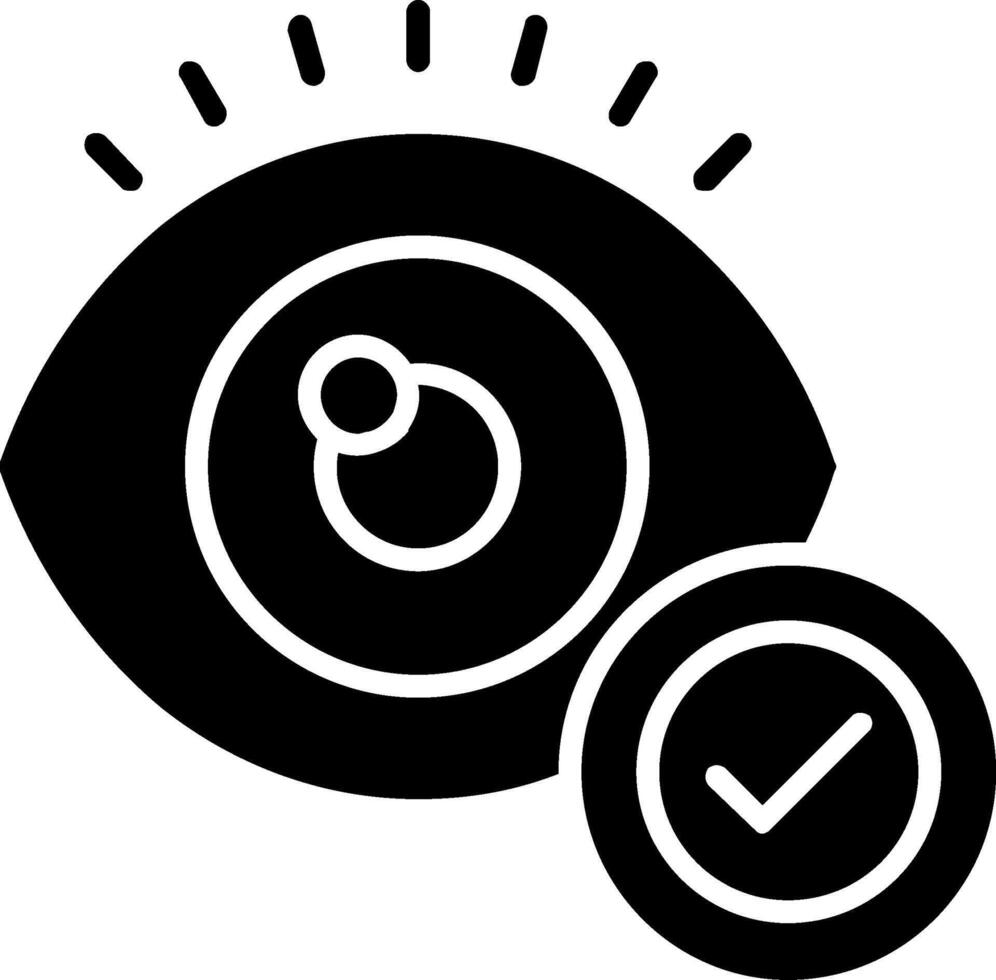 Augen-Glyphen-Icon-Design vektor