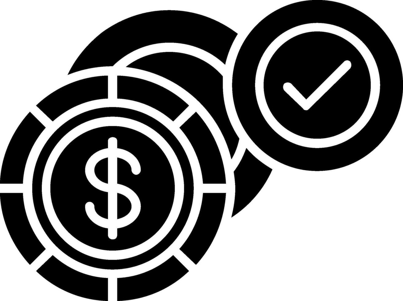 Dollar Glyphe Symbol Design vektor