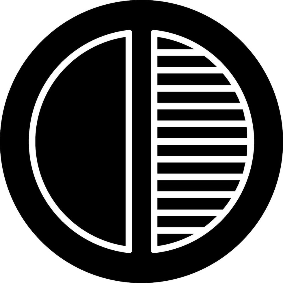 Kontrast Glyphe Symbol Design vektor