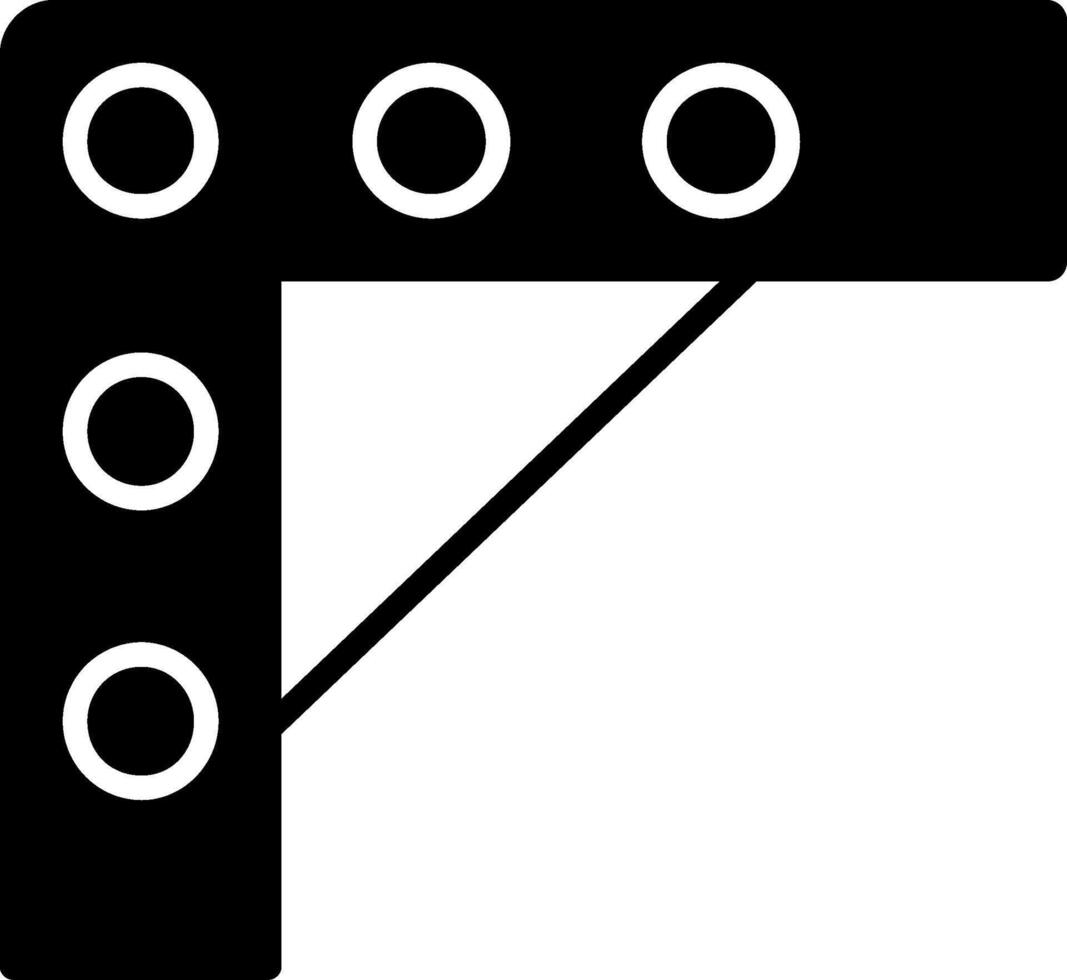 Halterung Glyphe Symbol Design vektor