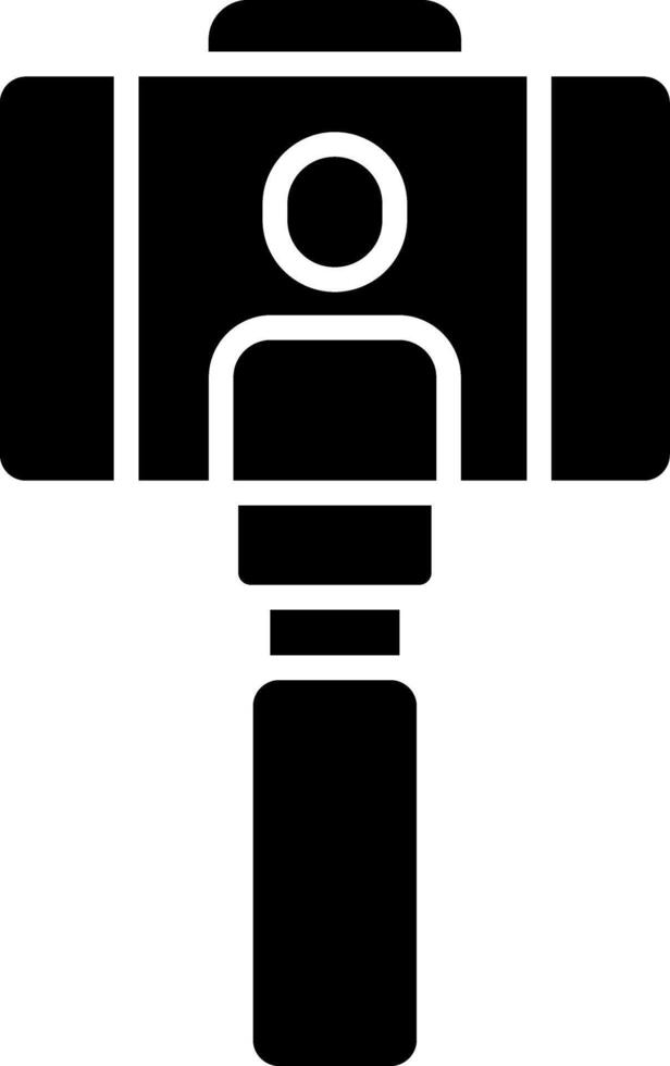 Selfies Glyphe Symbol Design vektor