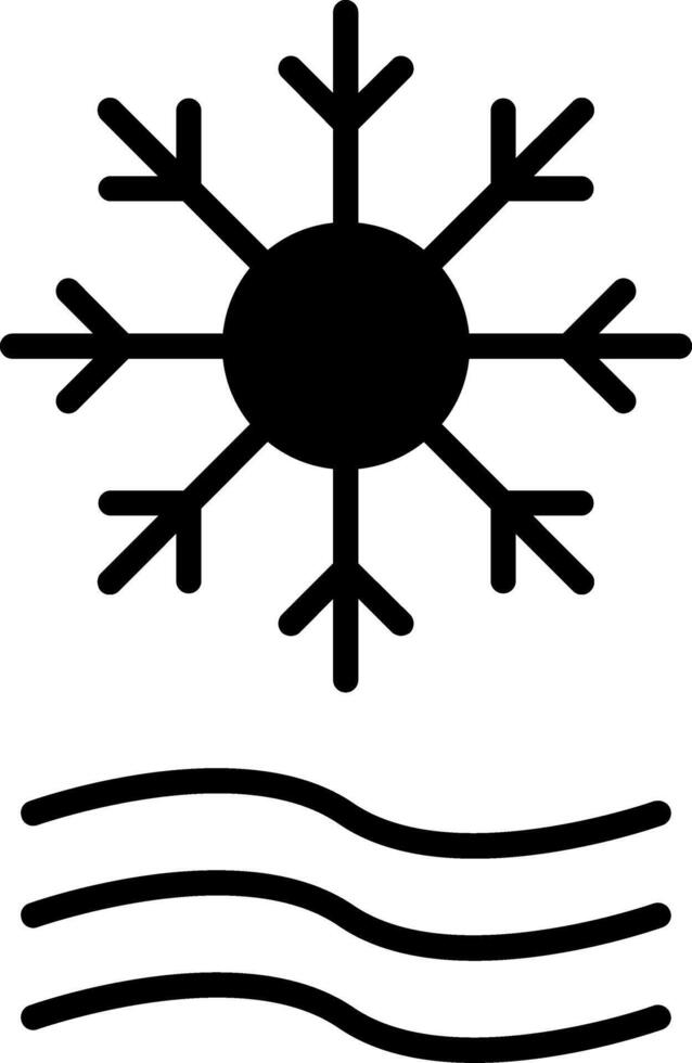 auftauen Glyphe Symbol Design vektor