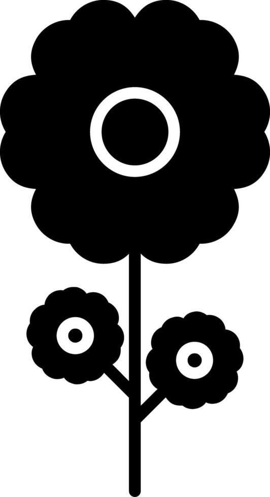 Blume Glyphe Symbol Design vektor