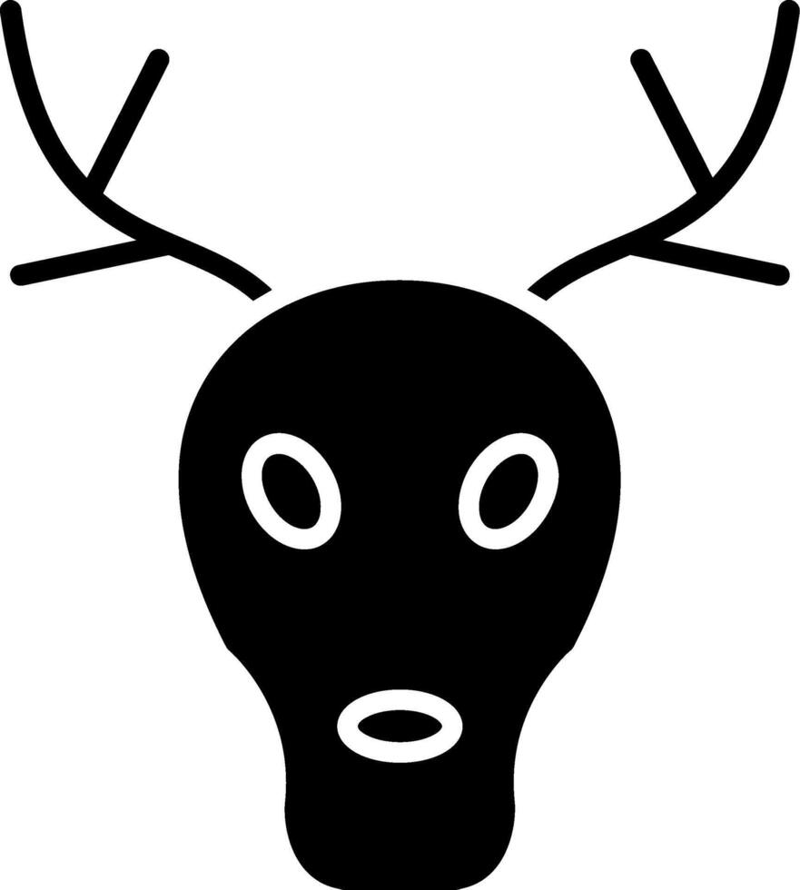 Hirsch Glyphe Symbol Design vektor