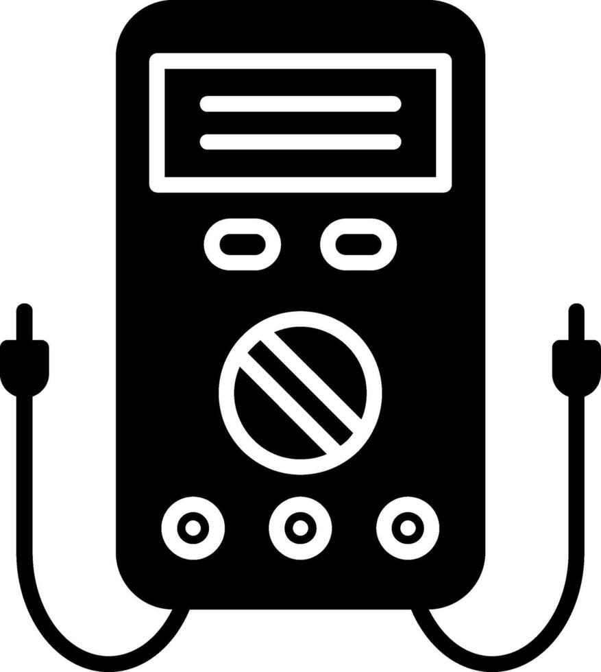 multimeter glyf ikon design vektor