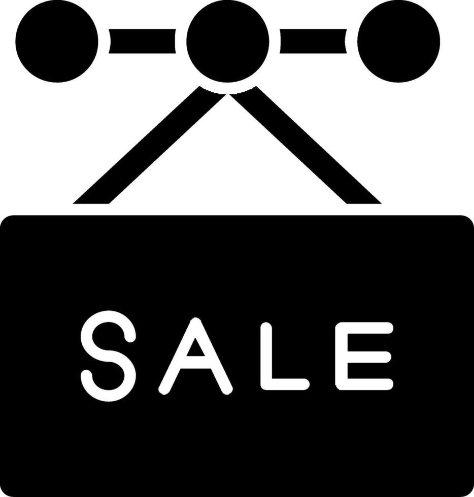 Verkauf Glyphe Symbol Design vektor