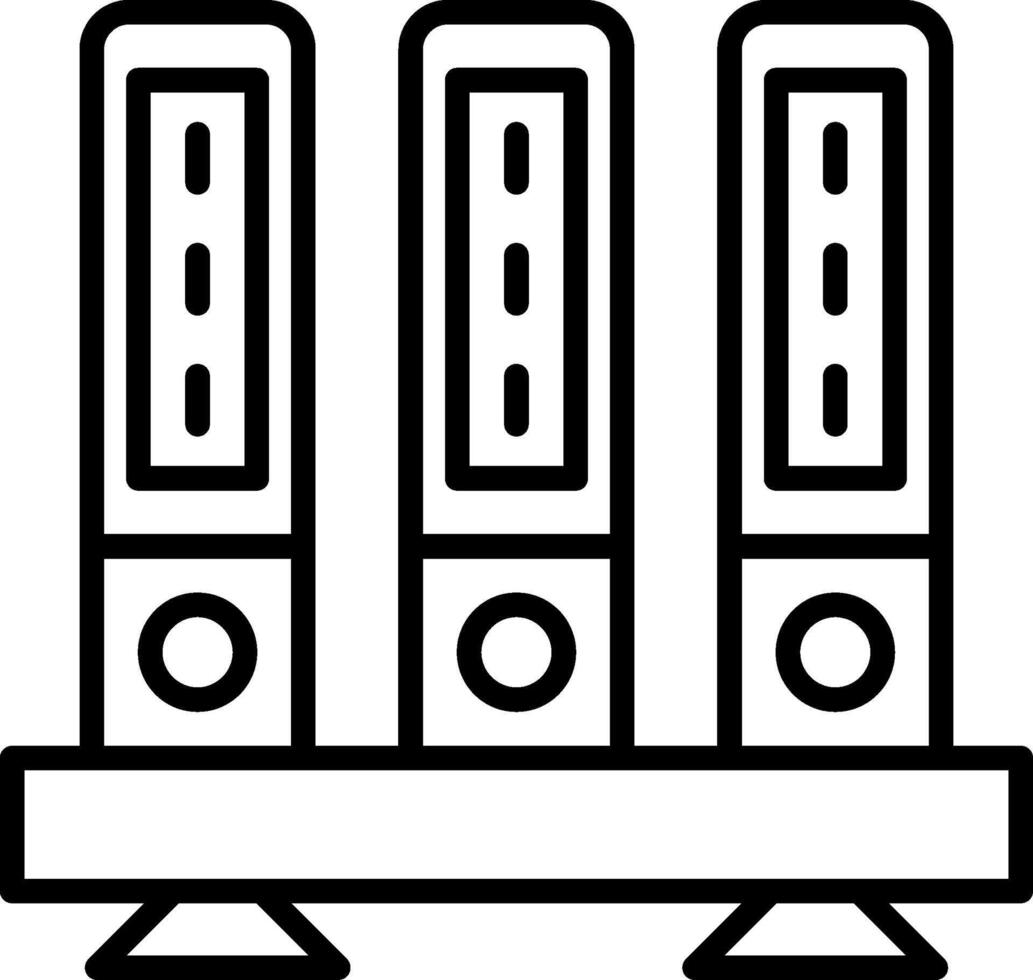 Archiv Linie Symbol Design vektor