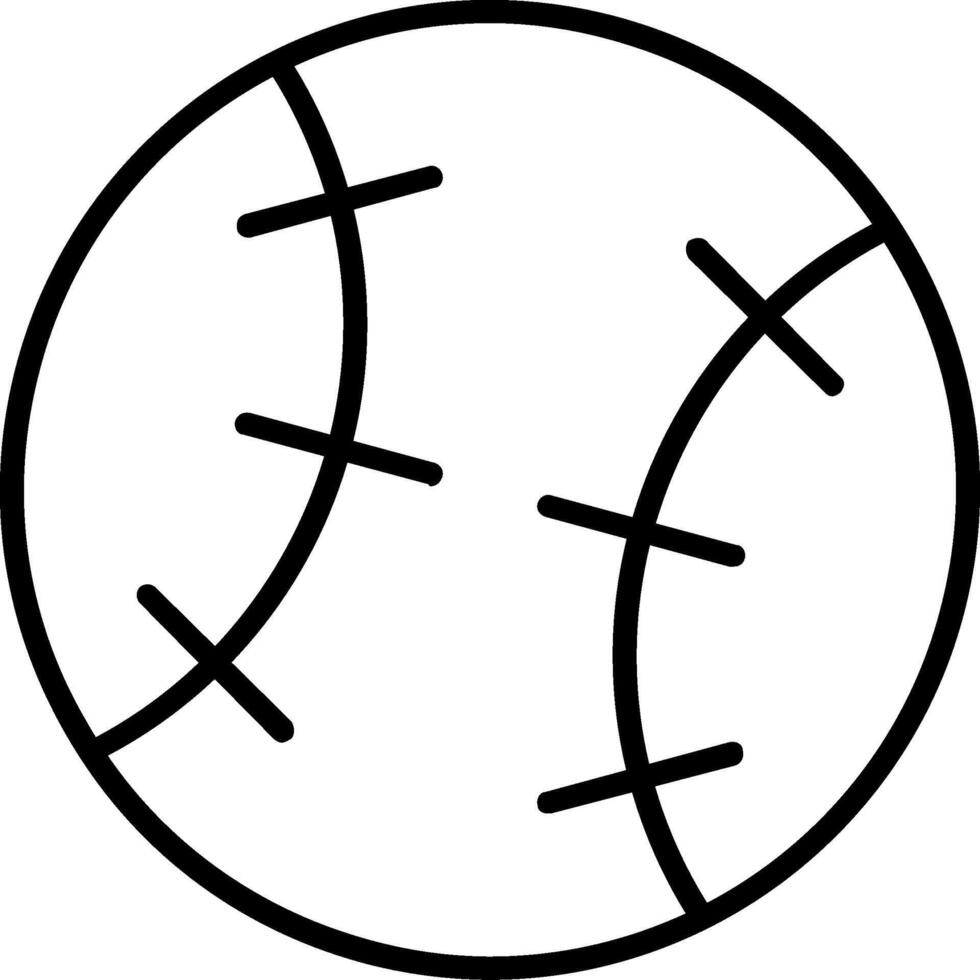 Baseball Linie Symbol Design vektor