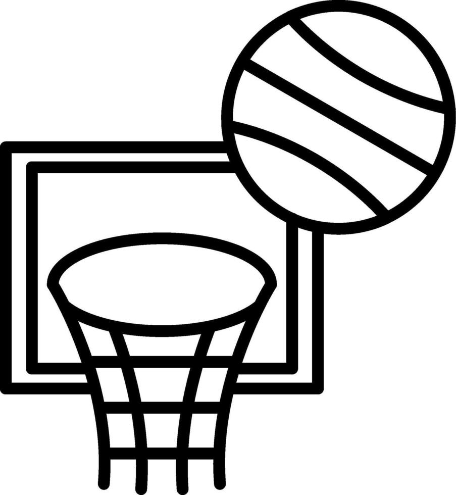 Basketball Linie Symbol Design vektor