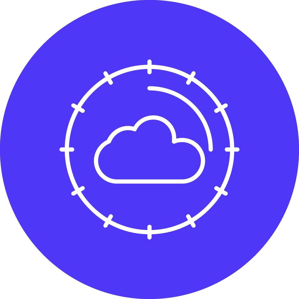 Wolke Computing Linie multi Kreis Symbol vektor