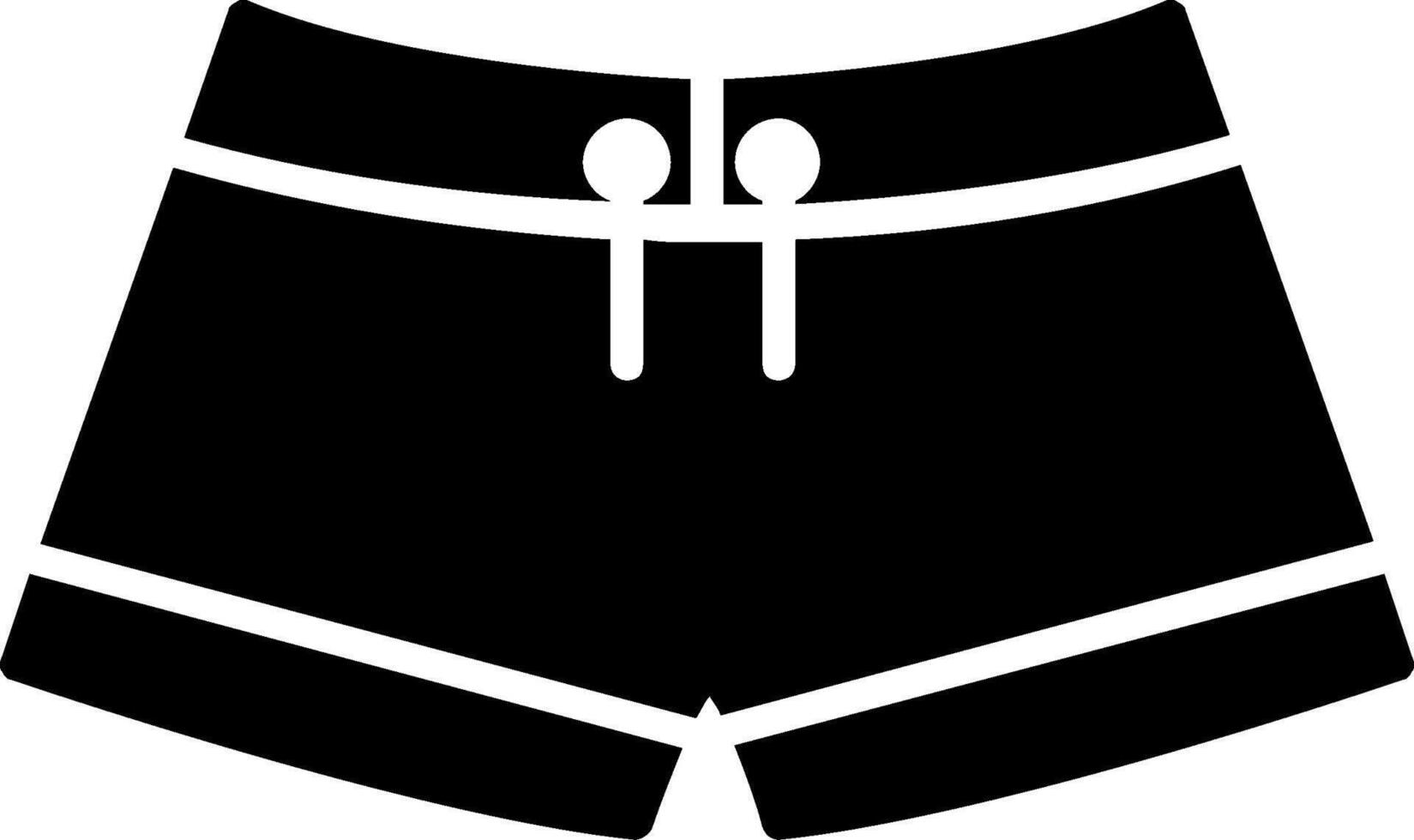 Schwimmen Hose Glyphe Symbol Design vektor