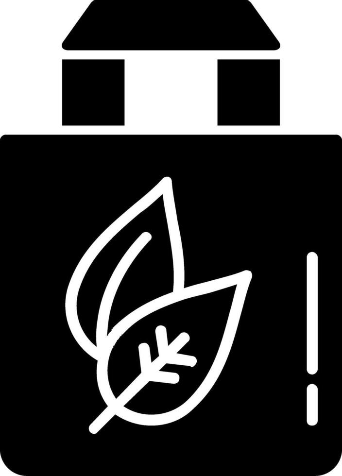 organisk väska glyf ikon design vektor