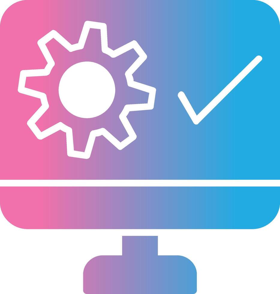 System Glyphe Gradient Symbol Design vektor