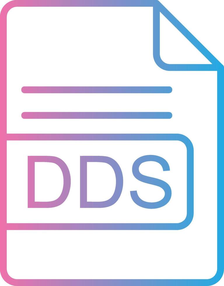 dds Datei Format Linie Gradient Symbol Design vektor