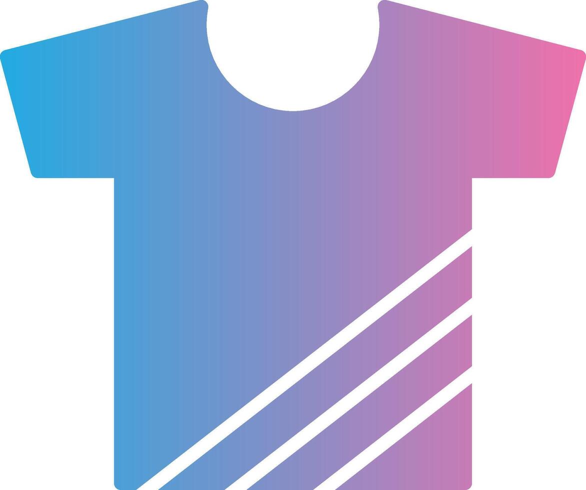 T-Shirt Glyphe Gradient Symbol Design vektor