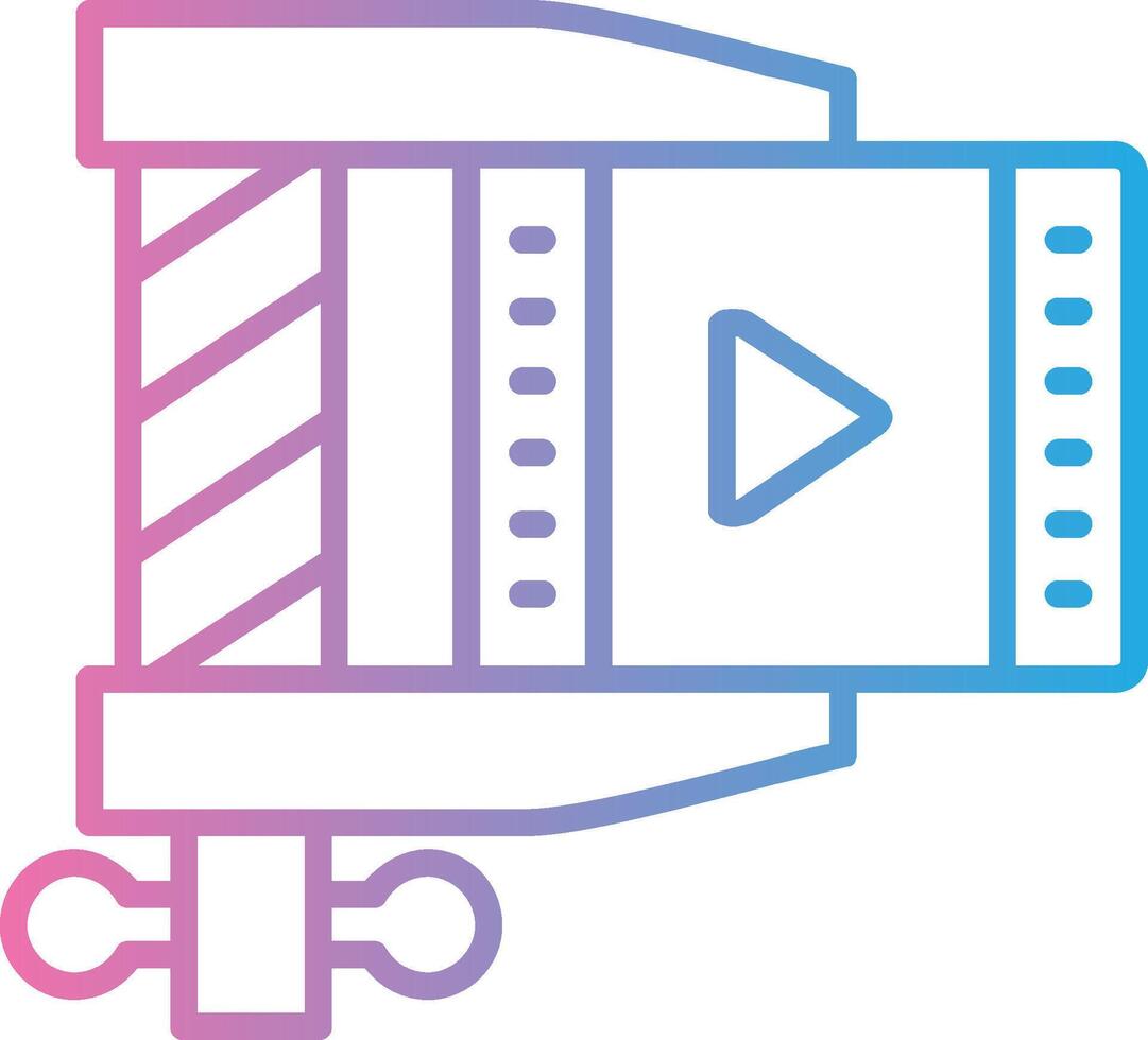 komprimieren Linie Gradient Symbol Design vektor