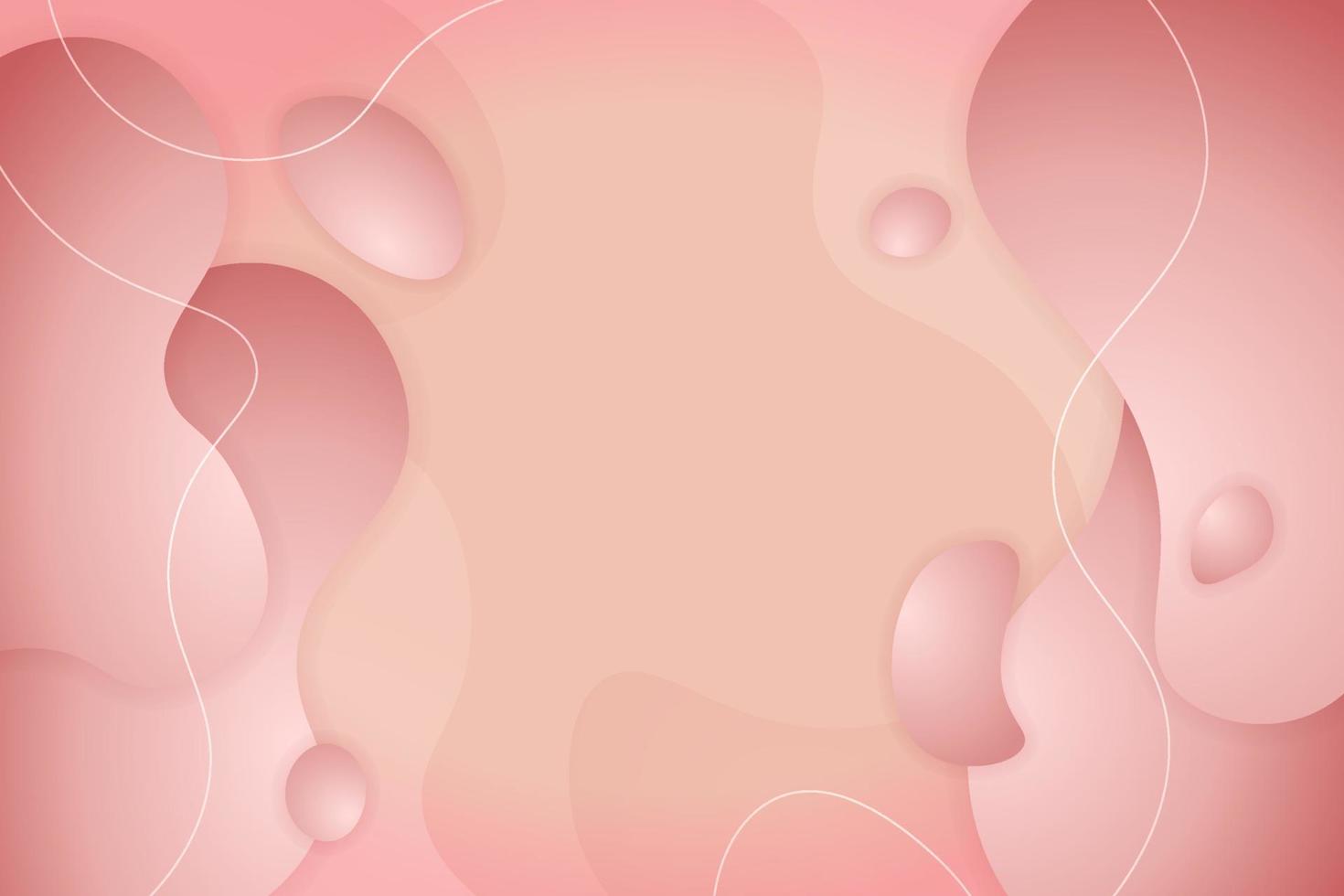 abstrakt bakgrund dynamisk 3d vätska mjuk gradient rosa pastellfärg vektor