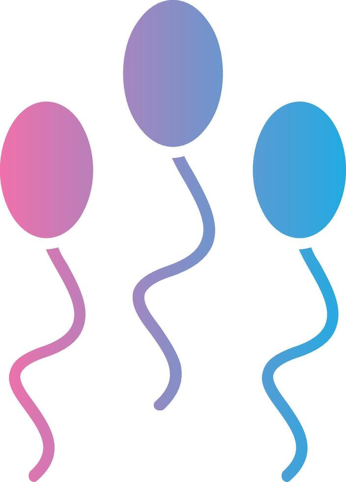sperma glyf lutning ikon design vektor